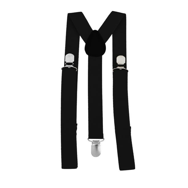 43 Color Elastic Leather Suspenders Men 3 Clips Vintage Braces Women Suspenders